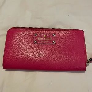 Kate Spade hot pink wallet